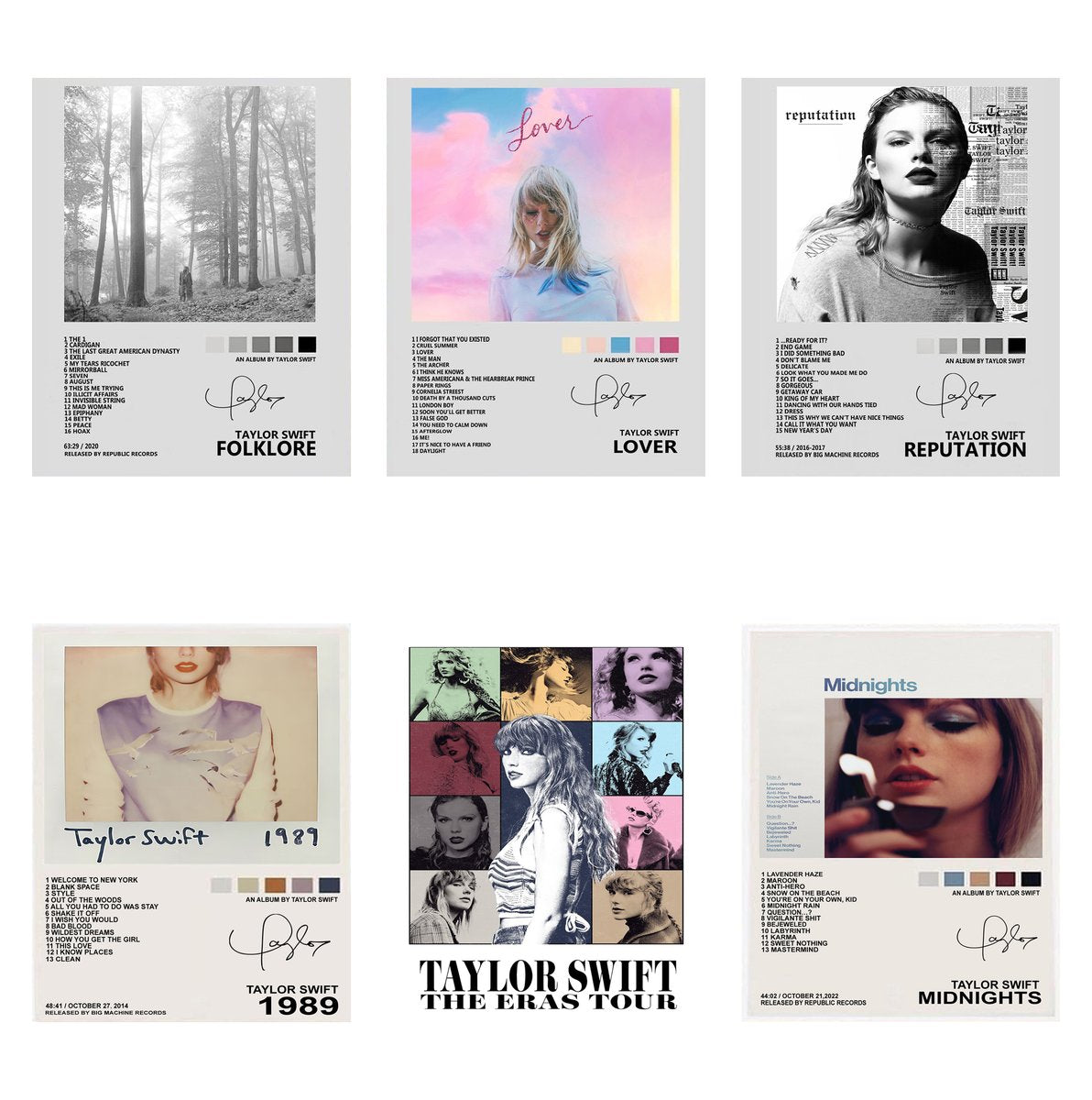 Taylor Swift Album Art Decorative Painting (paper and canvas) art poster printing print