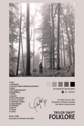 Taylor Swift Folklore Album Cover Decorative Painting (paper and canvas) art poster printing print