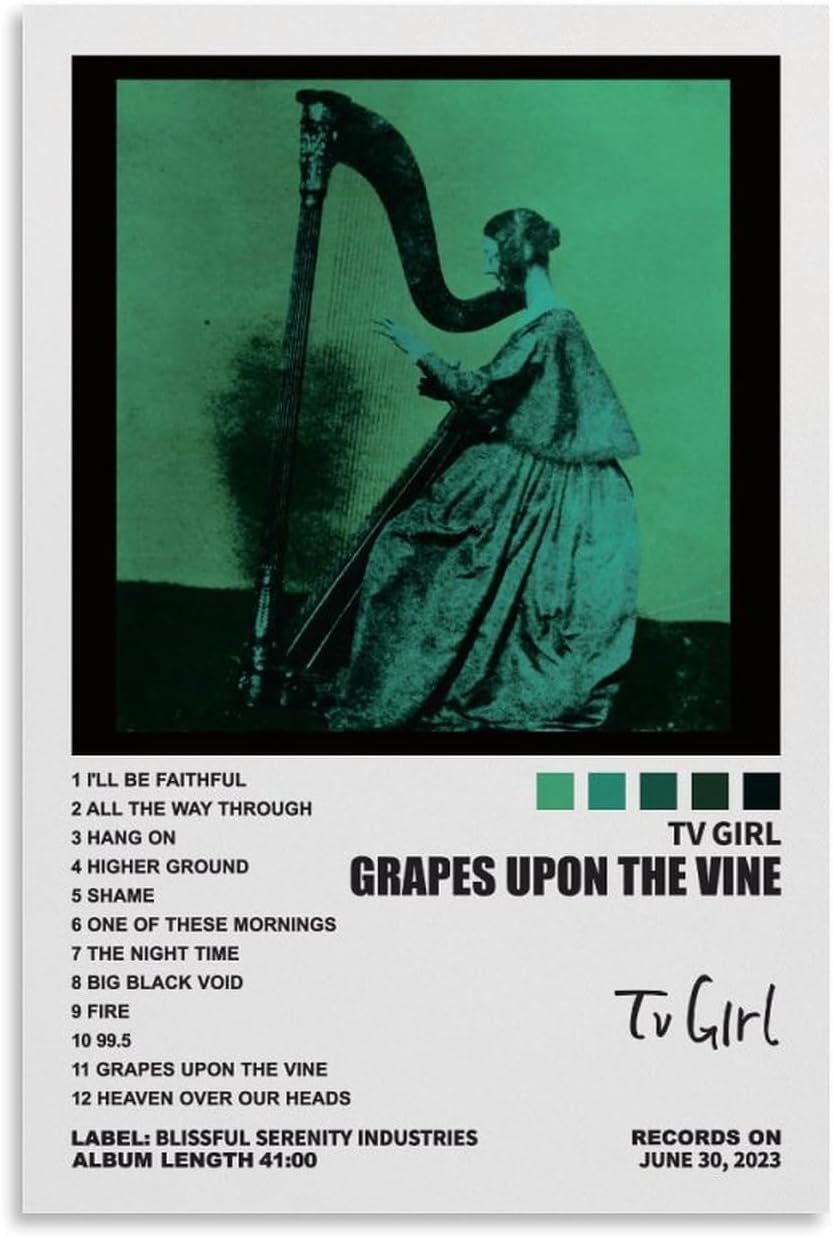 TV Girl Poster Grapes Upon The Vine Album Cover Posters (Paper and Canvas) Art Poster Printing Print