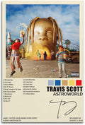 Travis Scott Poster Astroworld Album Cover Painting (Paper and Canvas) Art Poster Printing Print