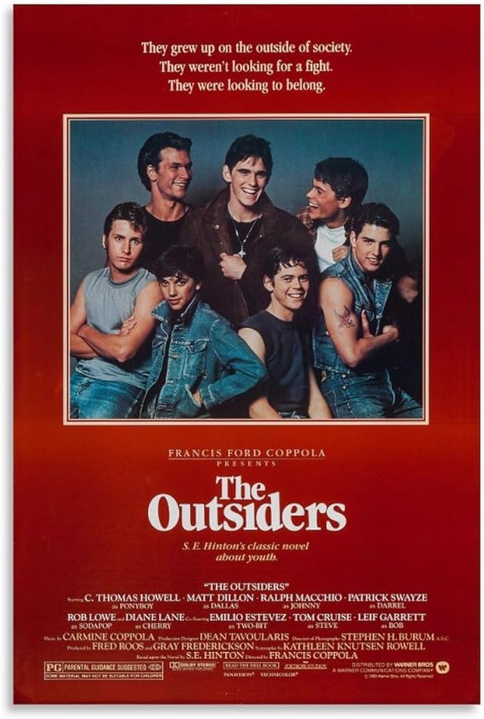 The Outsiders Movie Posters (Paper and Canvas) Art Poster Printing Print