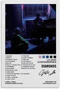 Lil Peep Poster Guts Album Diamonds for Room (Paper and Canvas) Art Poster Printing Print