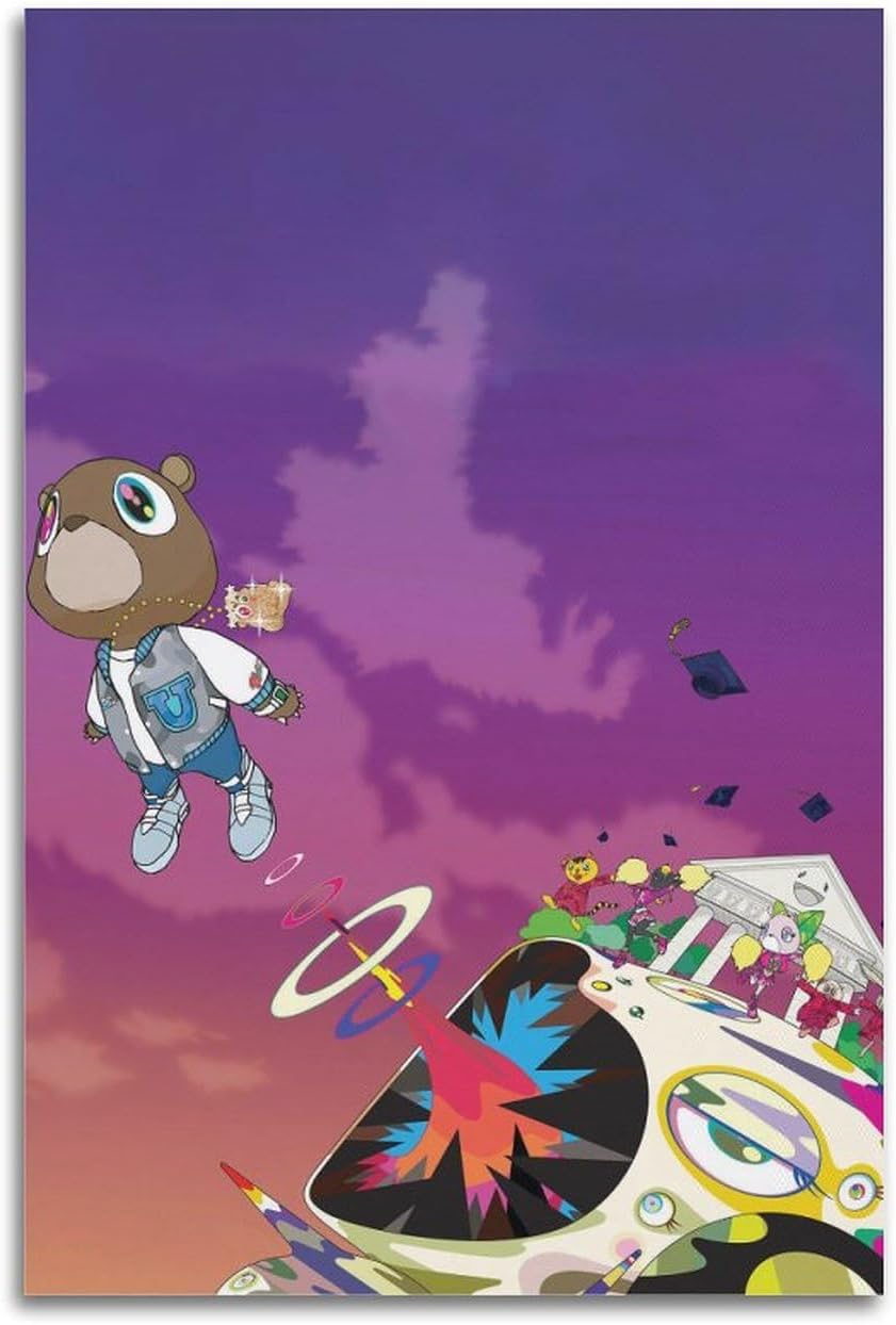 Kanye West Graduation Album Cover Art Poster(Paper and Canvas) Art Poster Printing Print