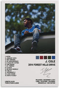 J Cole 2014 Poster Forest Hills Drive Music Album Cover Poster (Paper and Canvas) Art Poster Printing Print