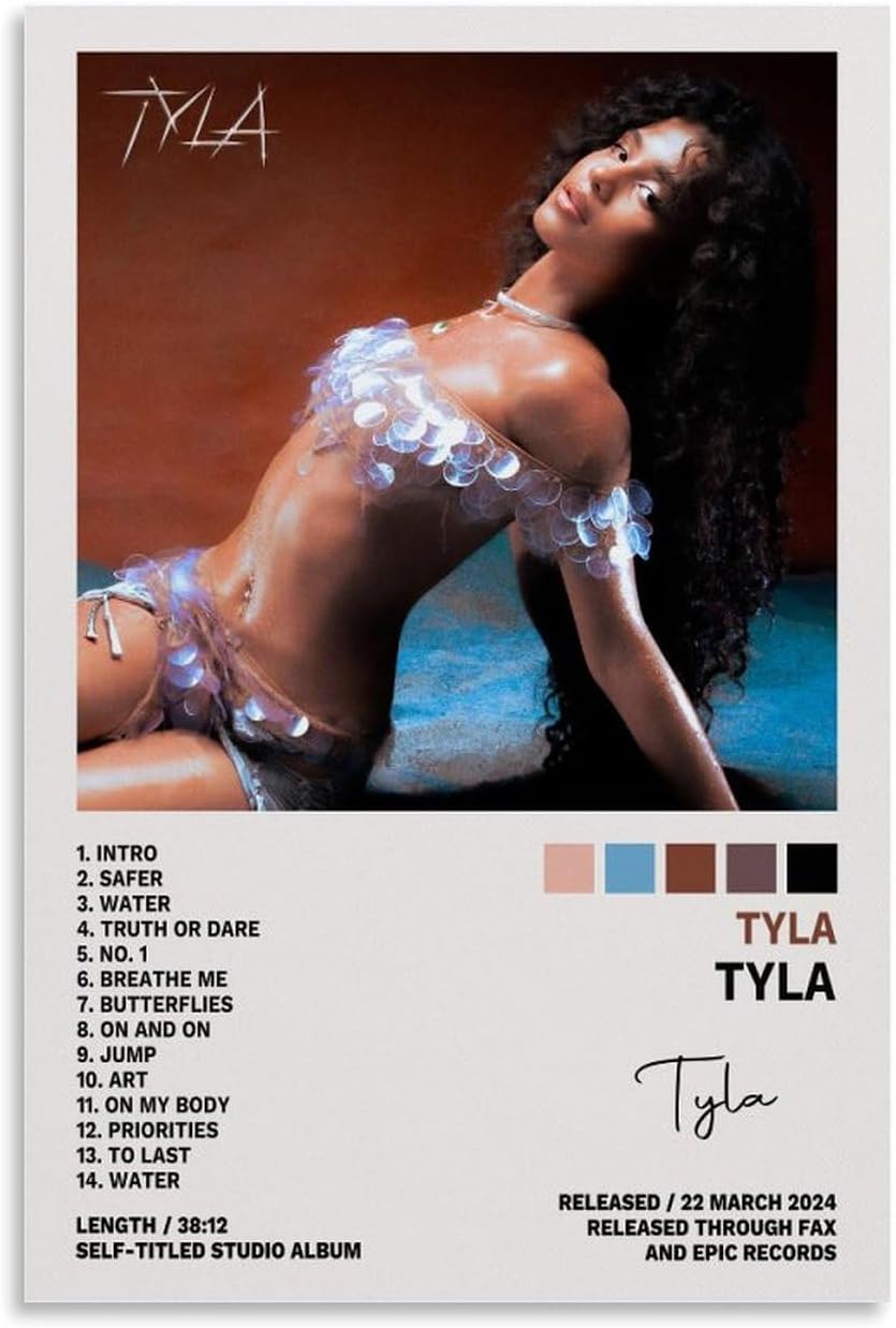 Tyla Tyla Poster Album Cover Posters for (Paper and Canvas) Art Poster Printing Print