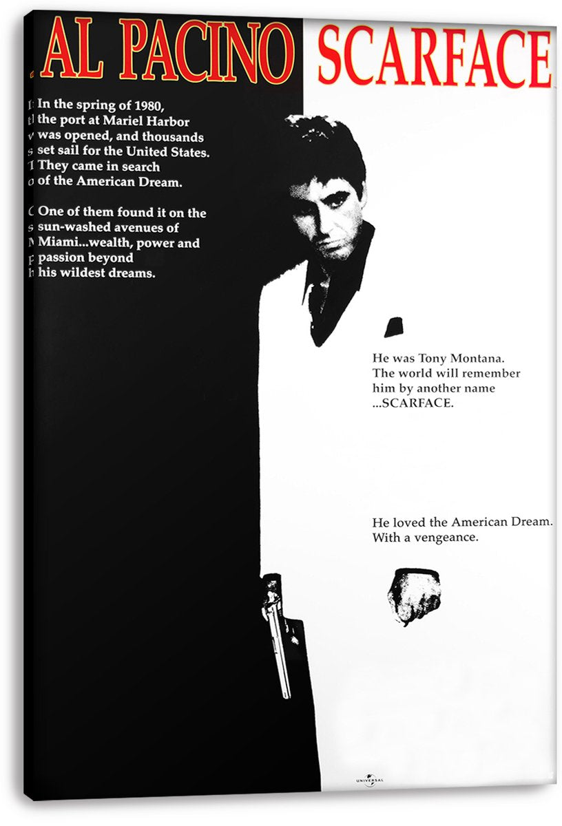 Al Pacino Scarface Tony Montana Decorative Painting (paper and canvas) art poster printing print