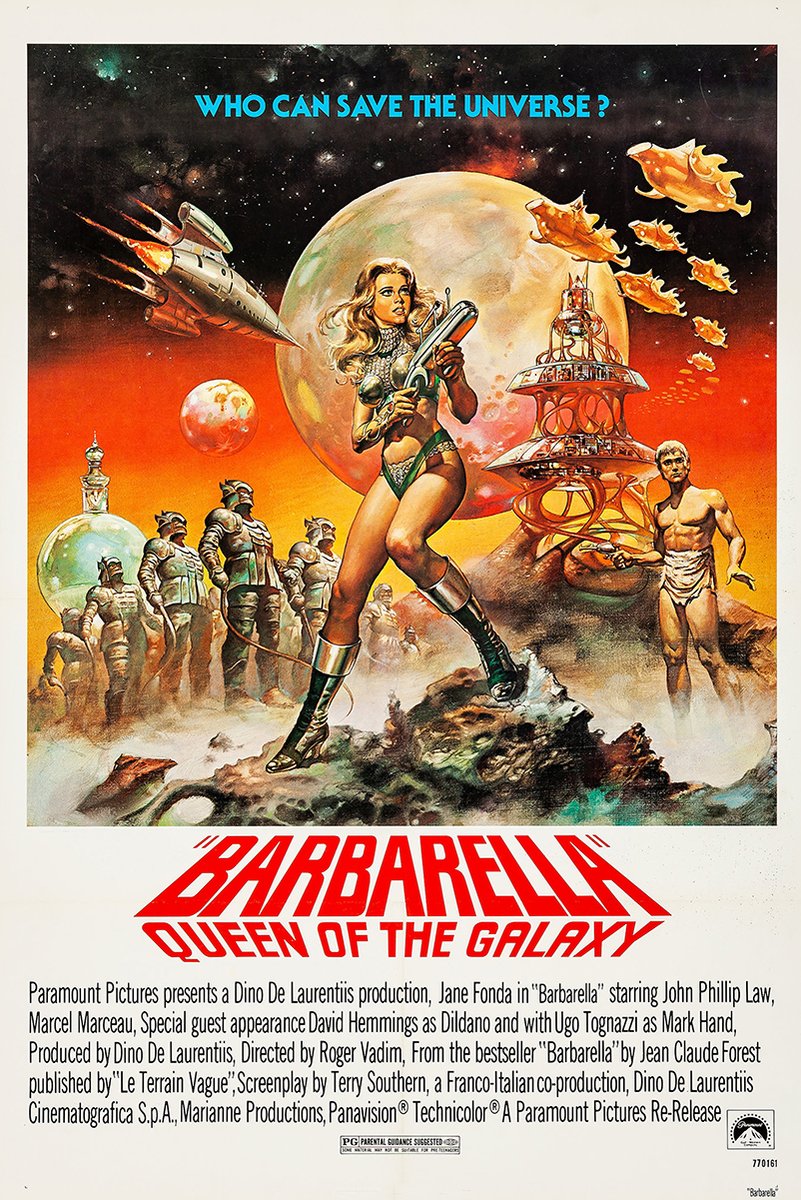Barbarella Queen of the Galaxy Movie Poster Decorative Painting (paper and canvas) art poster printing print