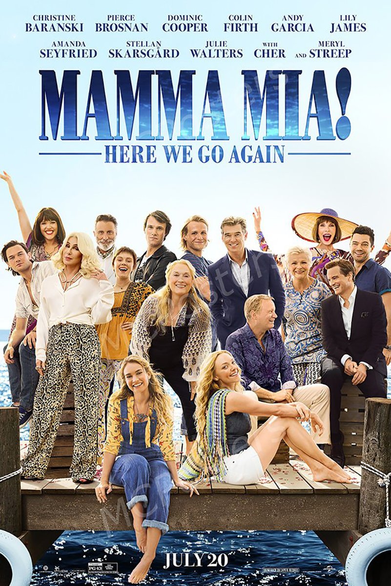 Mamma Mia! Here We Go Again Movie Poster Decorative Painting (paper and canvas) art poster printing print