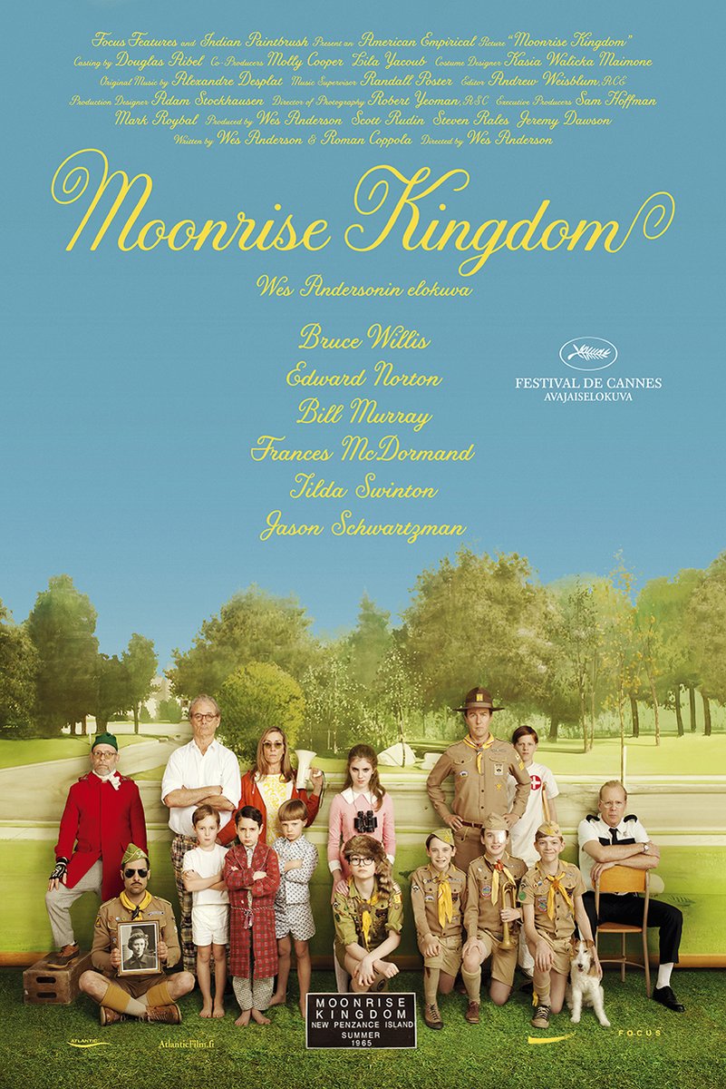 Moonrise Kingdom Movie Cast Decorative Painting (paper and canvas) art poster printing print