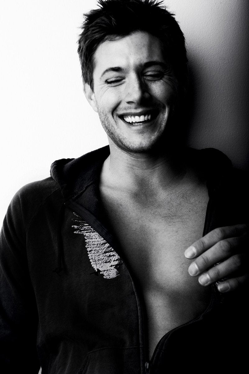 Jensen Ackles Laughing Decorative Painting (paper and canvas) art poster printing print