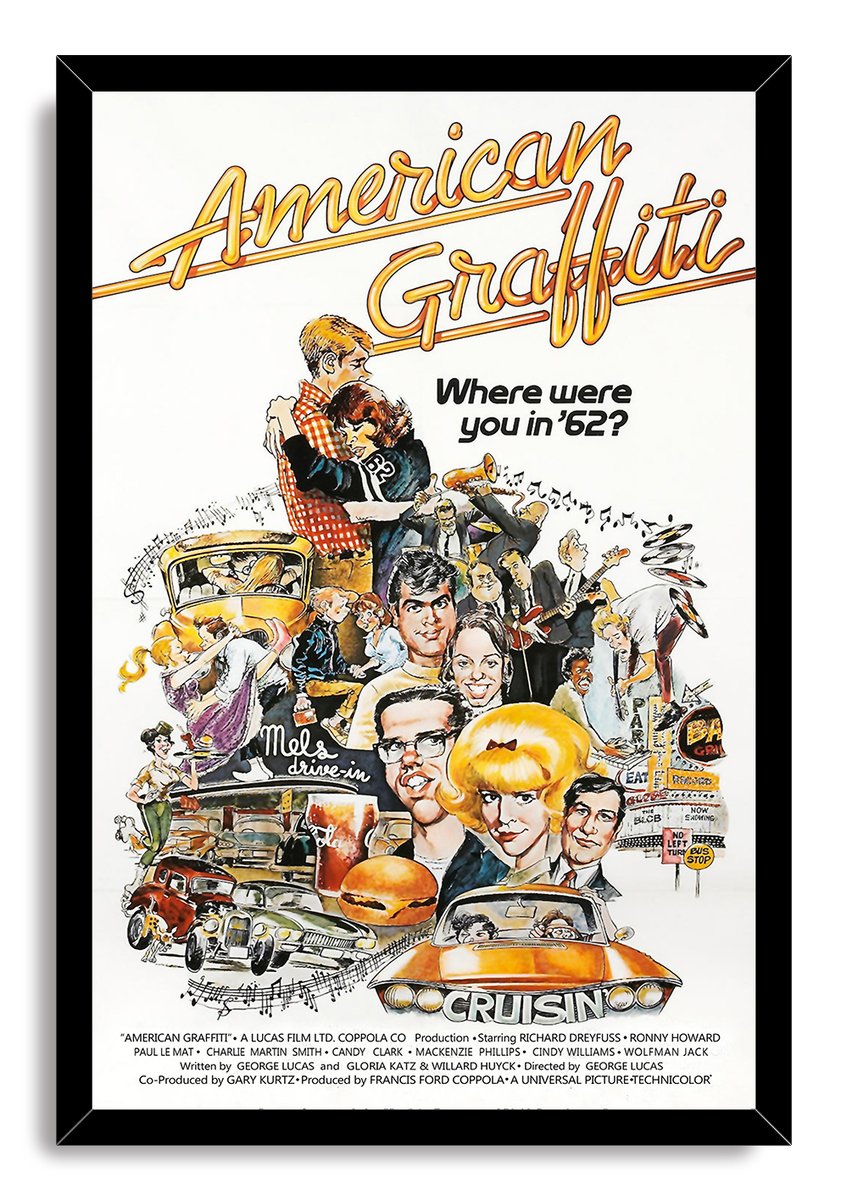 American Graffiti Movie Poster Decorative Painting (paper and canvas) art poster printing print