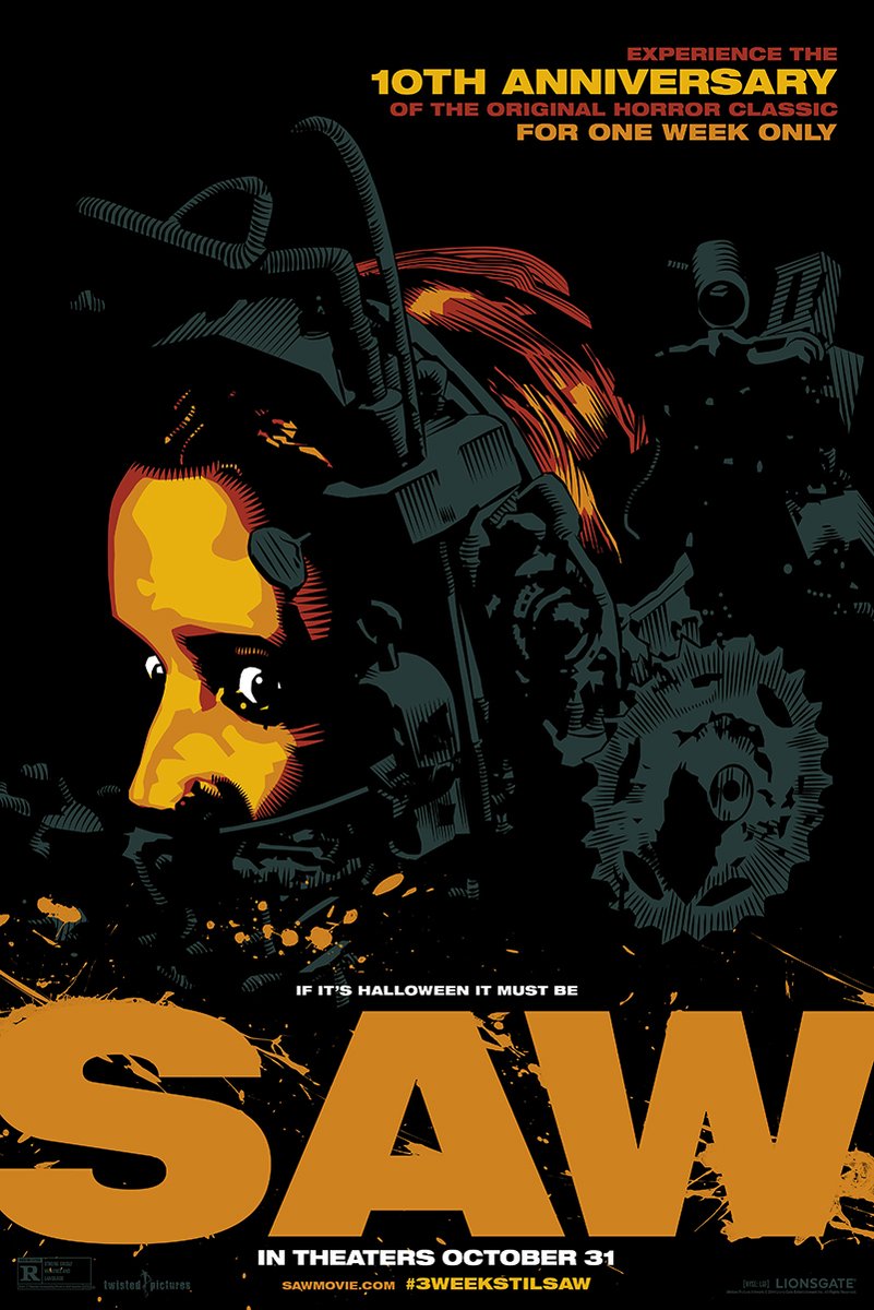 Saw Movie Horror Film Decorative Painting (paper and canvas) art poster printing print