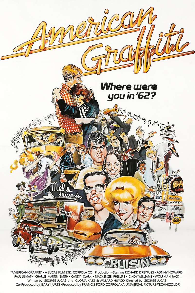 American Graffiti Movie Poster Decorative Painting (paper and canvas) art poster printing print