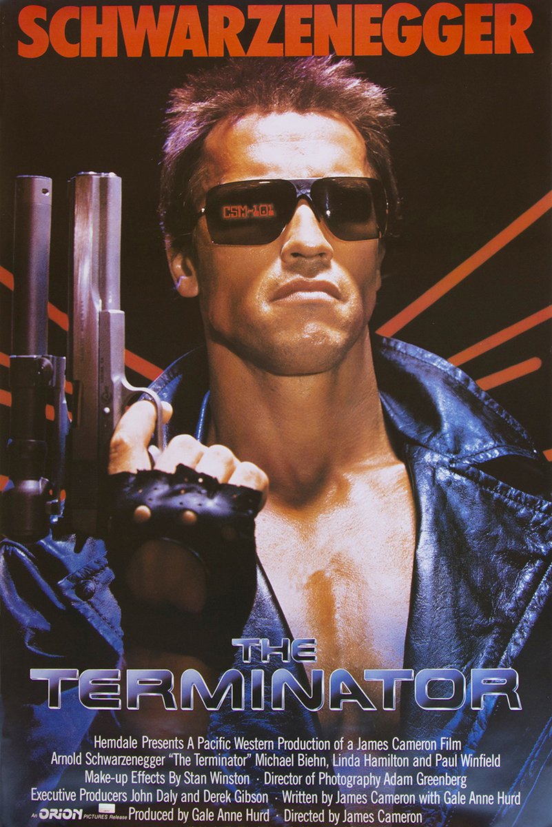 The Terminator Arnold Schwarzenegger Decorative Painting (paper and canvas) art poster printing print