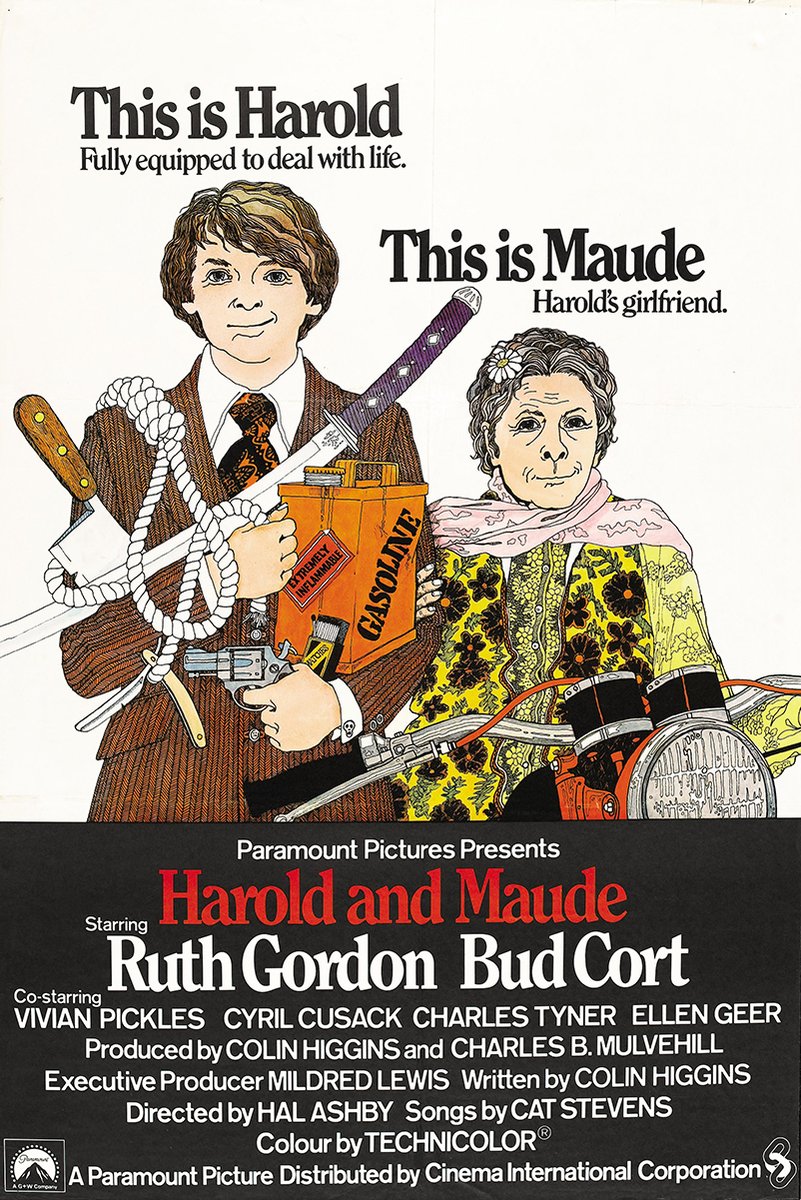 Harold and Maude Movie Poster Decorative Painting (paper and canvas) art poster printing print