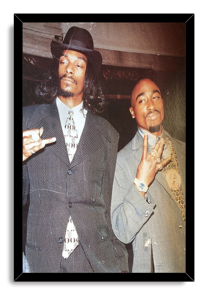 Snoop Dogg and Tupac Shakur Iconic Rappers Decorative Painting (paper and canvas) art poster printing print