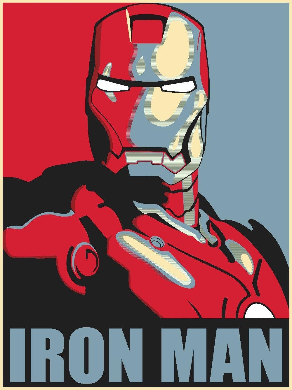 Master Iron Man Movie (Paper and Canvas) Art Poster Printing Print