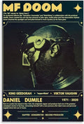 MF DOOM Poster Music for Room Aesthetic (Paper and Canvas) Art Poster Printing Print