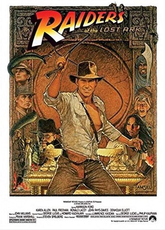 Raiders of the Lost Ark 1982 Movie (Paper and Canvas) Art Poster Printing Print