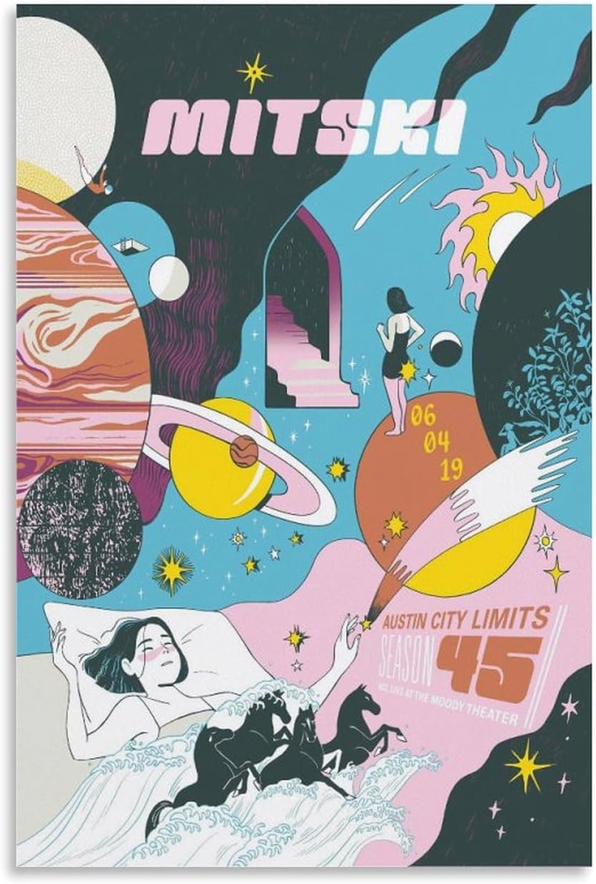 Mitski Music Poster for Room Aesthetic Wall Art (Paper and Canvas) Art Poster Printing Print