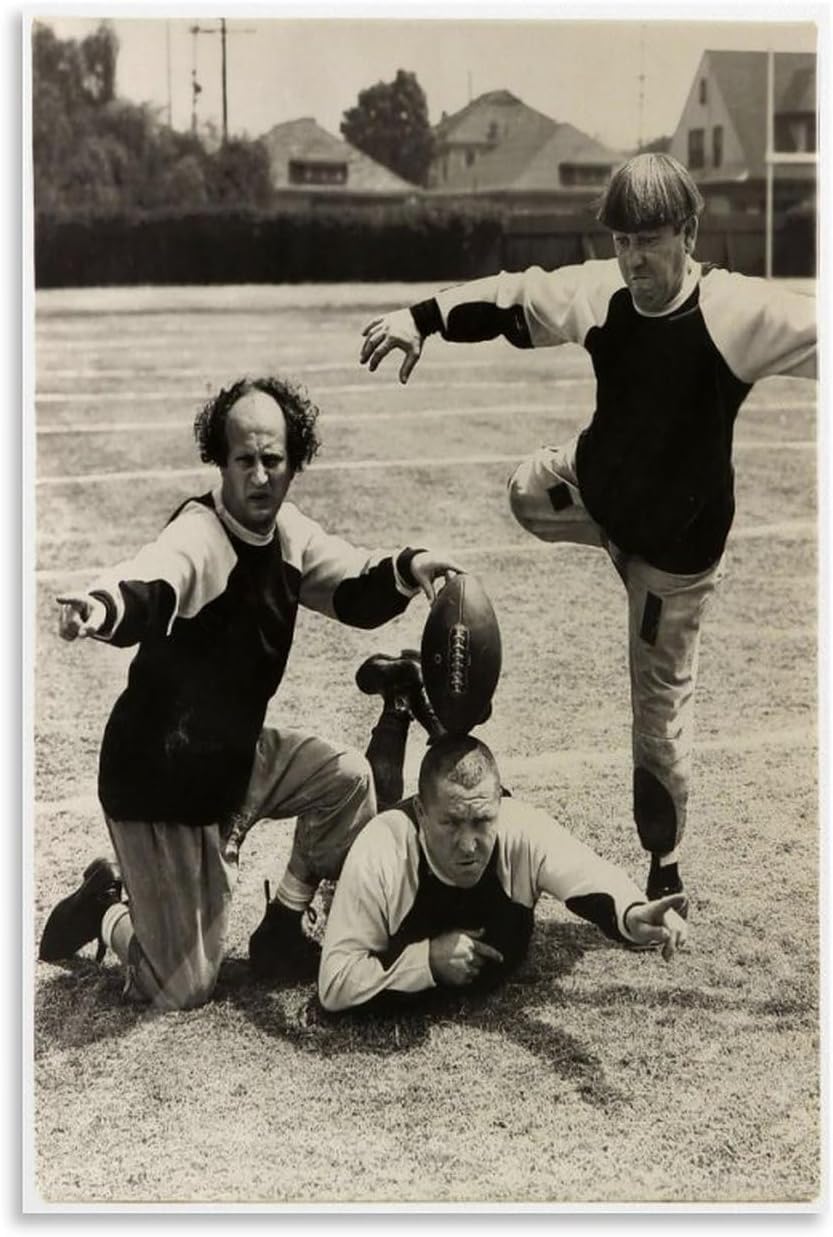 Three Stooges Vintage Movie Poster (Paper and Canvas) Art Poster Printing Print