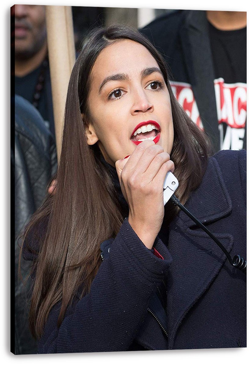 Alexandria Ocasio-Cortez Decorative Painting (paper and canvas) art poster printing print