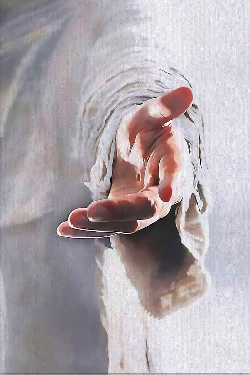 Outstretched Hand Decorative Painting (paper and canvas) art poster printing print