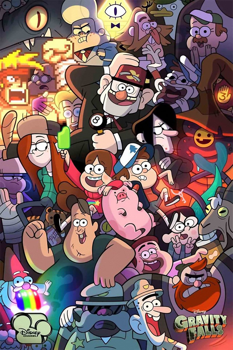 Gravity Falls Characters Decorative Painting (paper and canvas) art poster printing print