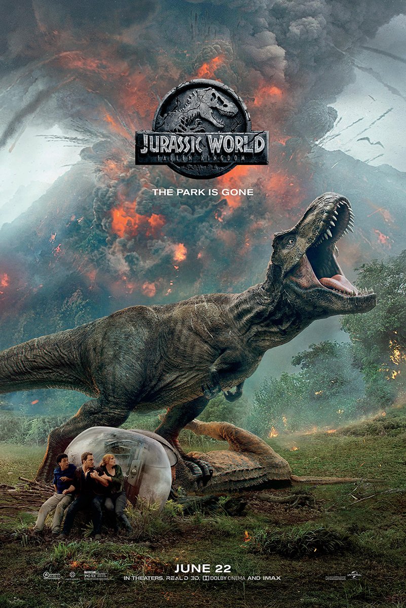 Jurassic World Fallen Kingdom Decorative Painting (paper and canvas) art poster printing print