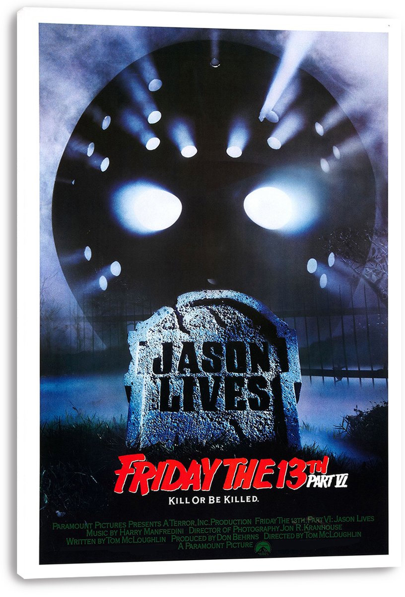 Friday the 13th Jason Lives Horror Movie Decorative Painting (paper and canvas) art poster printing print