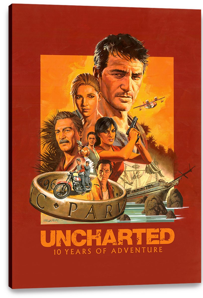 Uncharted Game Characters Decorative Painting (paper and canvas) art poster printing print