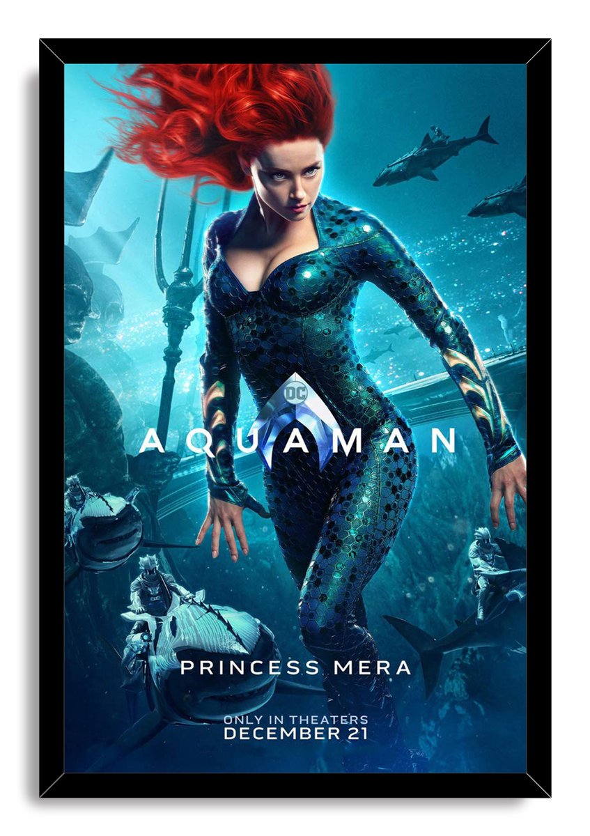Princess Mera Aquaman Movie Decorative Painting (paper and canvas) art poster printing print
