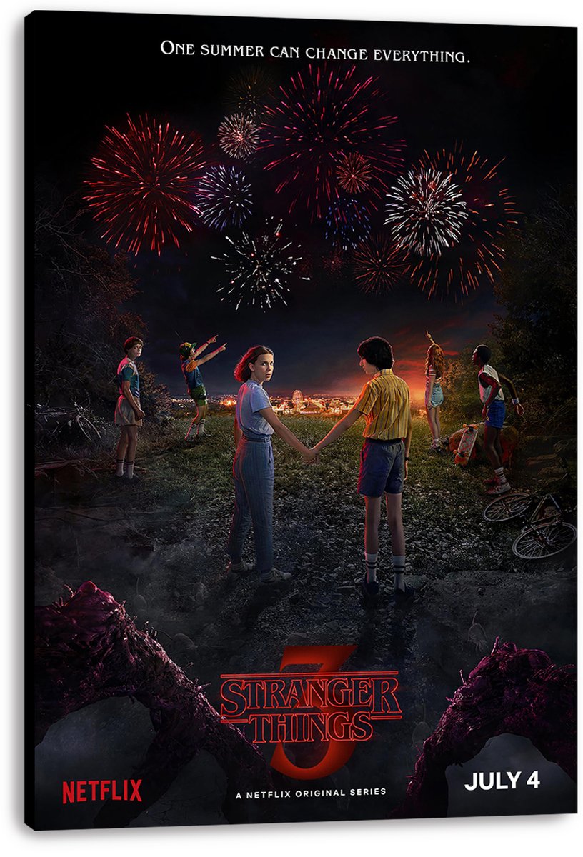 Stranger Things 3 Decorative Painting (paper and canvas) art poster printing print