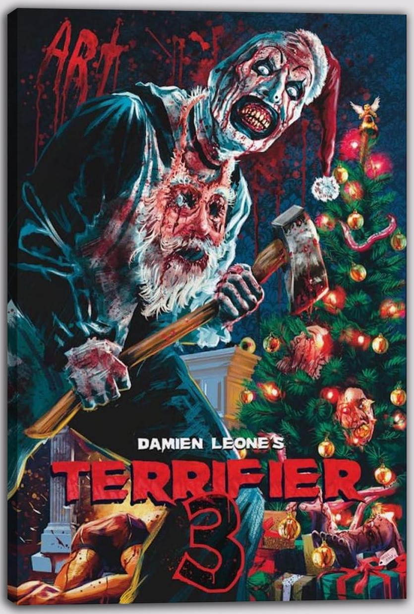 Terrifier 3 Movie Posters (Paper and Canvas) Art Poster Printing Print