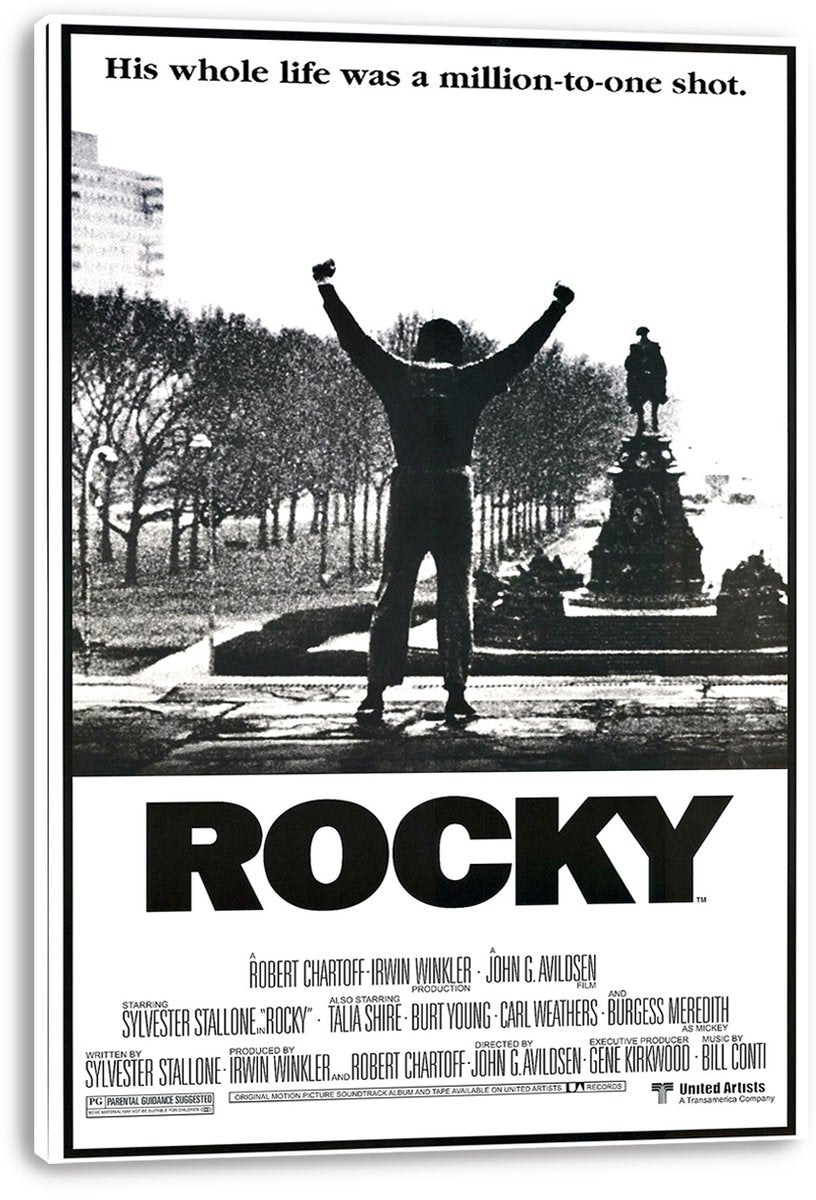 Rocky Balboa Triumphant Decorative Painting (paper and canvas) art poster printing print