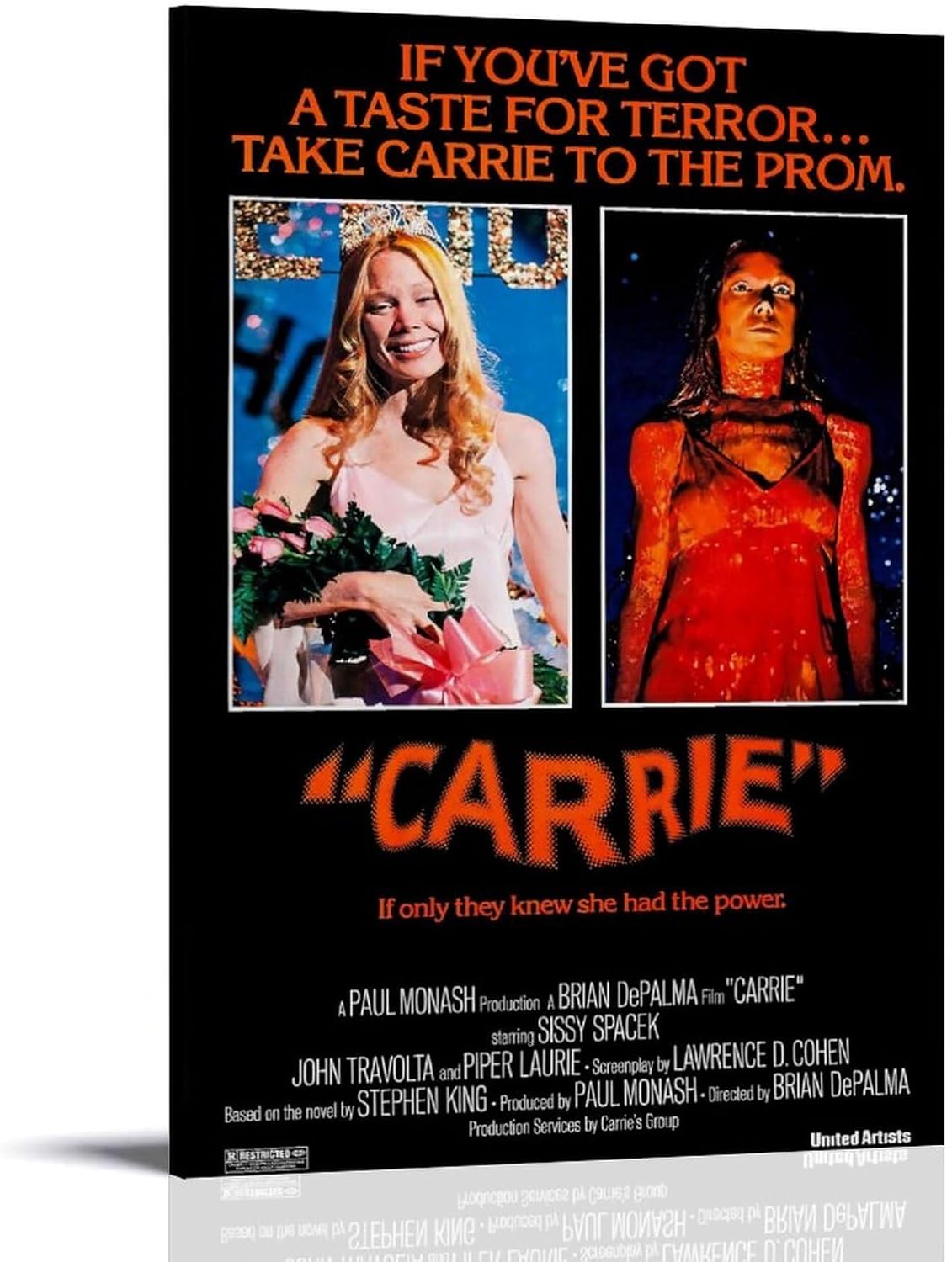 Carrie Movie Poster (Paper and Canvas) Art Poster Printing Print