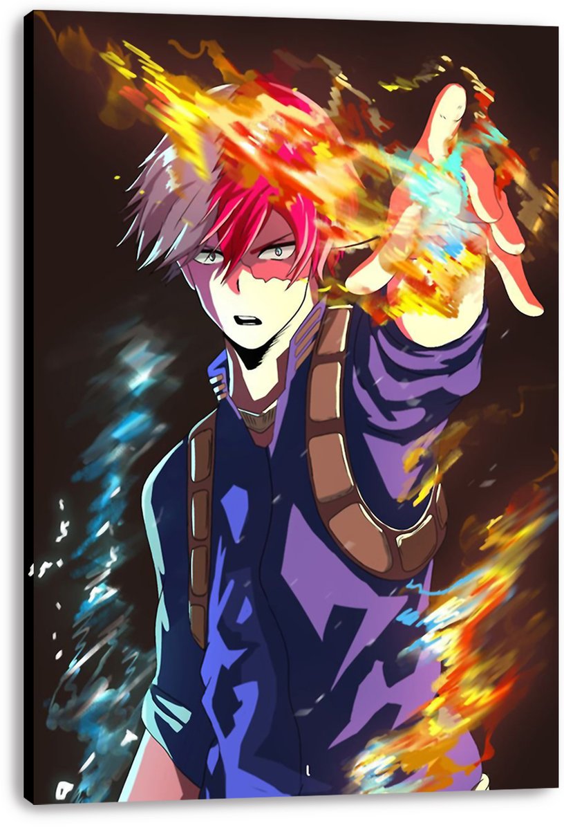 Shoto Todoroki My Hero Academia Decorative Painting (paper and canvas) art poster printing print