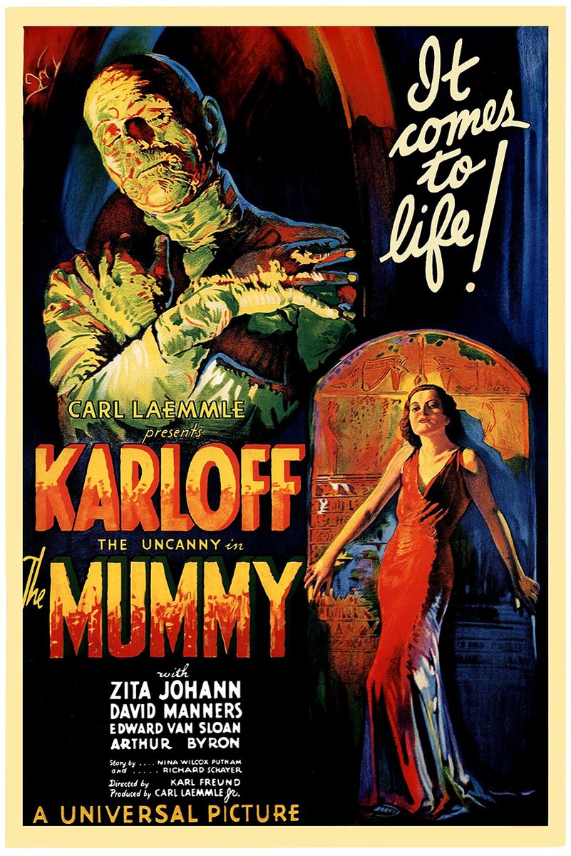 The Mummy (1932) Classic Horror Movie Poster Decorative Painting (paper and canvas) art poster printing print