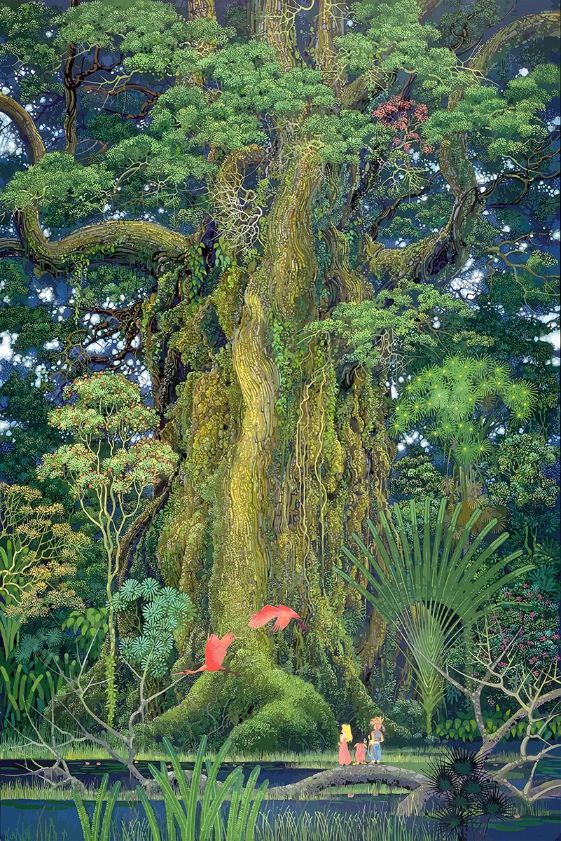 Giant Tree Forest Decorative Painting (paper and canvas) art poster printing print