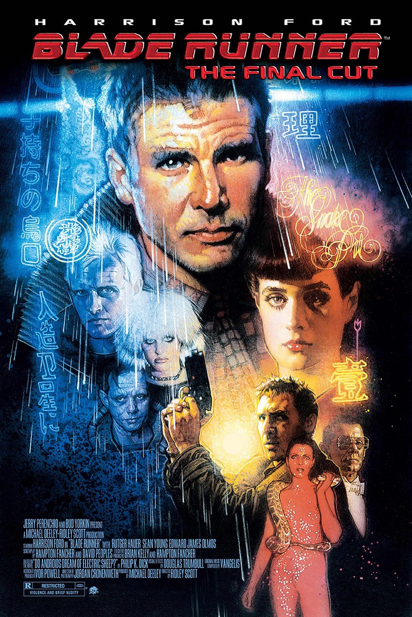 Blade Runner Harrison Ford Sci-Fi Movie Decorative Painting (paper and canvas) art poster printing print