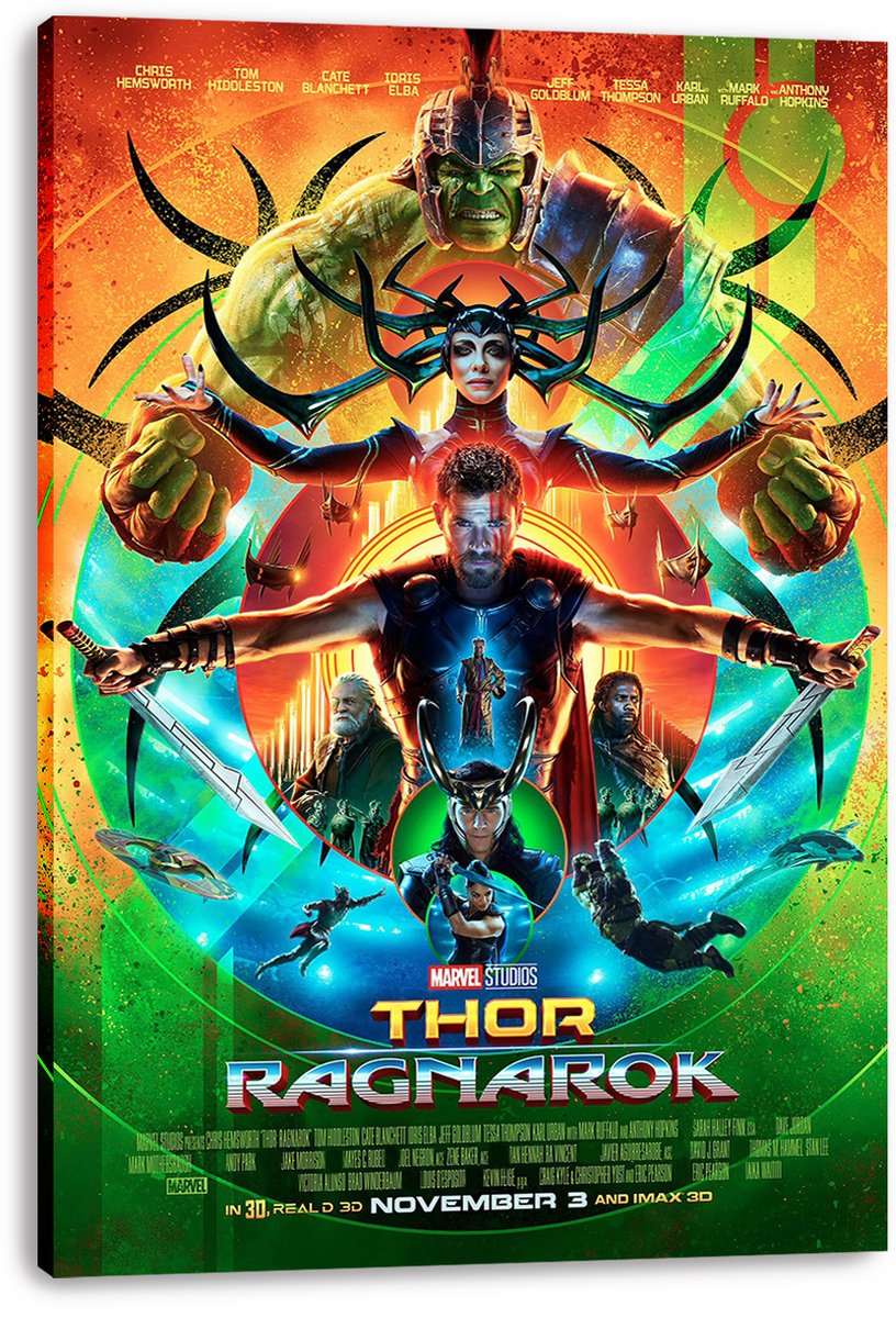 Thor: Ragnarok Decorative Painting (paper and canvas) art poster printing print