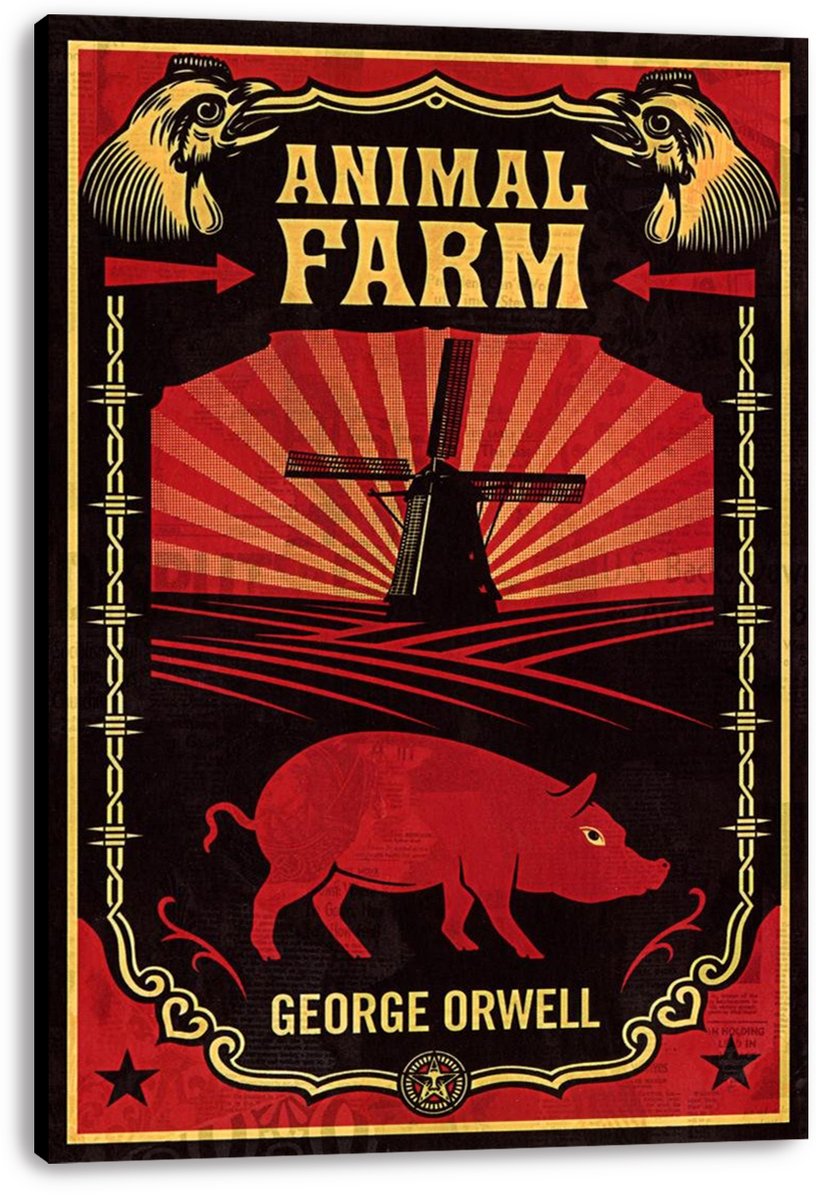 Animal Farm Decorative Painting (paper and canvas) art poster printing print