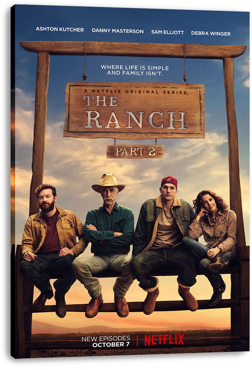 The Ranch TV Series Cast Decorative Painting (paper and canvas) art poster printing print
