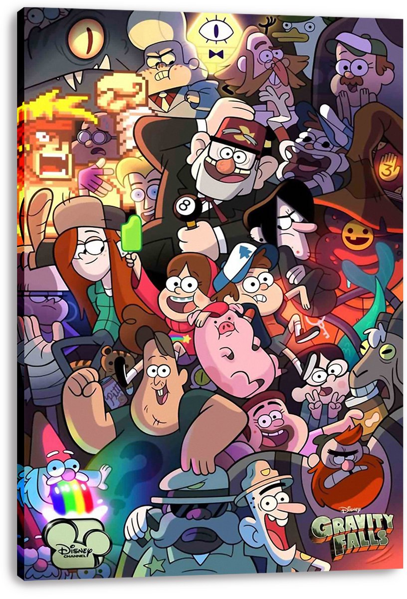 Gravity Falls Characters Decorative Painting (paper and canvas) art poster printing print