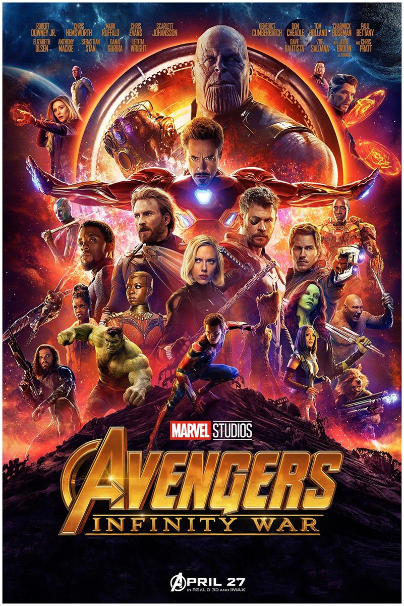 Marvel Avengers Infinity War Movie Poster Decorative Painting (paper and canvas) art poster printing print