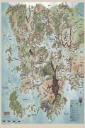 Dungeons & Dragons Faerûn Map Decorative Painting (paper and canvas) art poster printing print