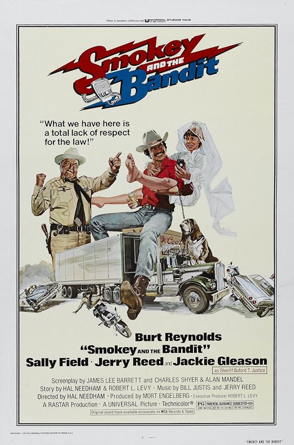 Smokey and The Bandit (1977) Movie Poster(Paper and Canvas) Art Poster Printing Print