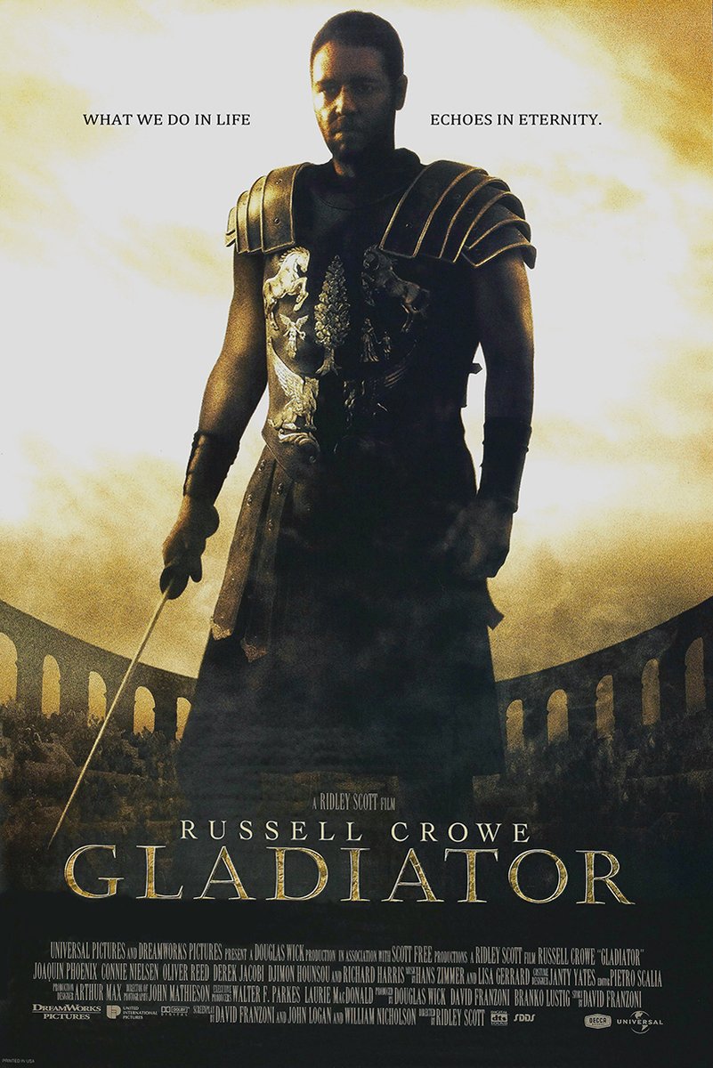 Gladiator Movie Russell Crowe Decorative Painting (paper and canvas) art poster printing print