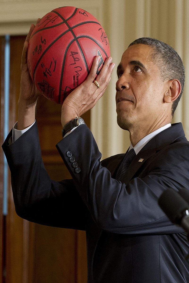Barack Obama Basketball Decorative Painting (paper and canvas) art poster printing print