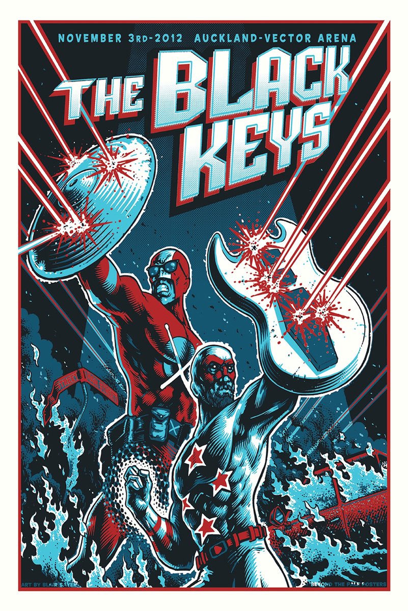 The Black Keys Superhero Duo Decorative Painting (paper and canvas) art poster printing print